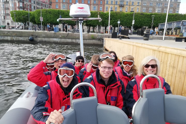 a group of people posing for the camera