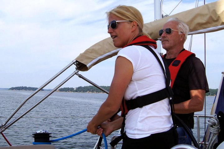 a person in a boat on a body of water